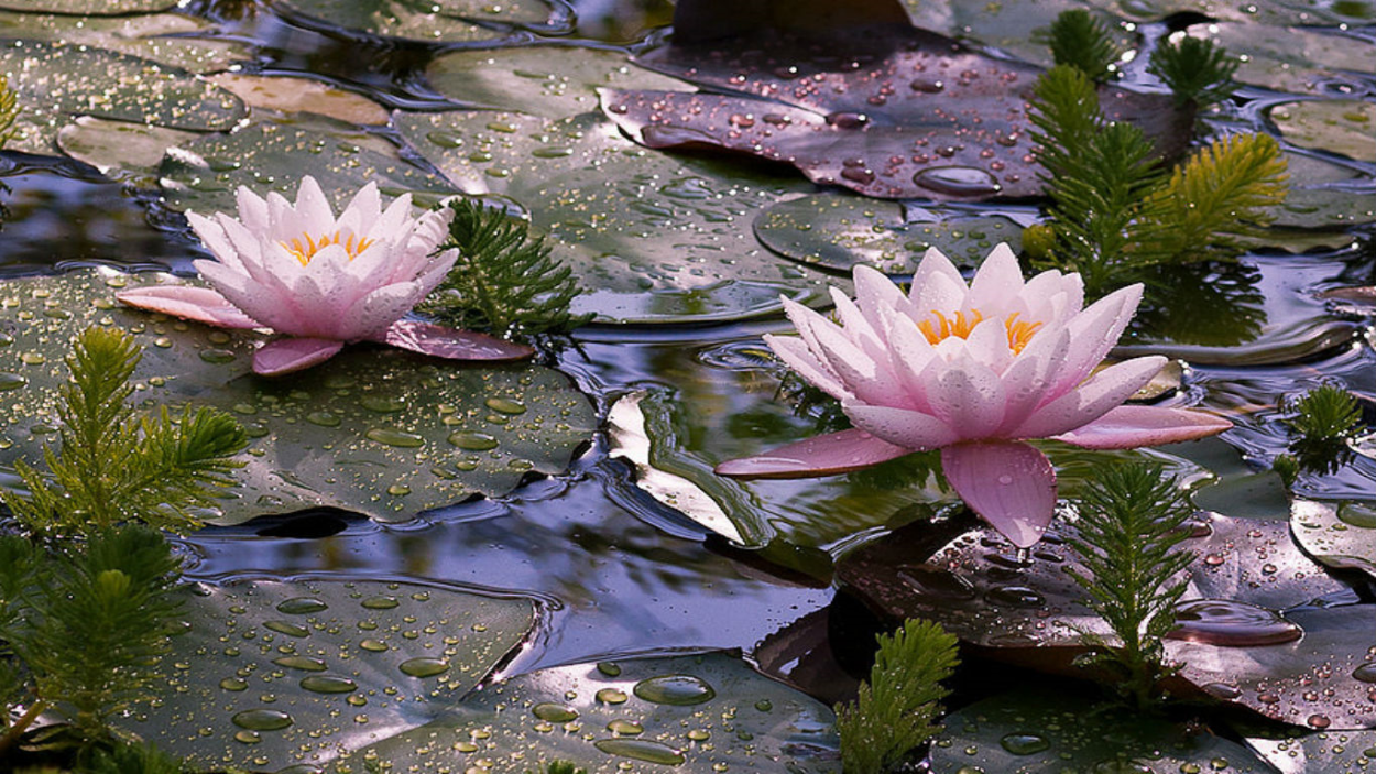 Ирис-Касатик на пруду