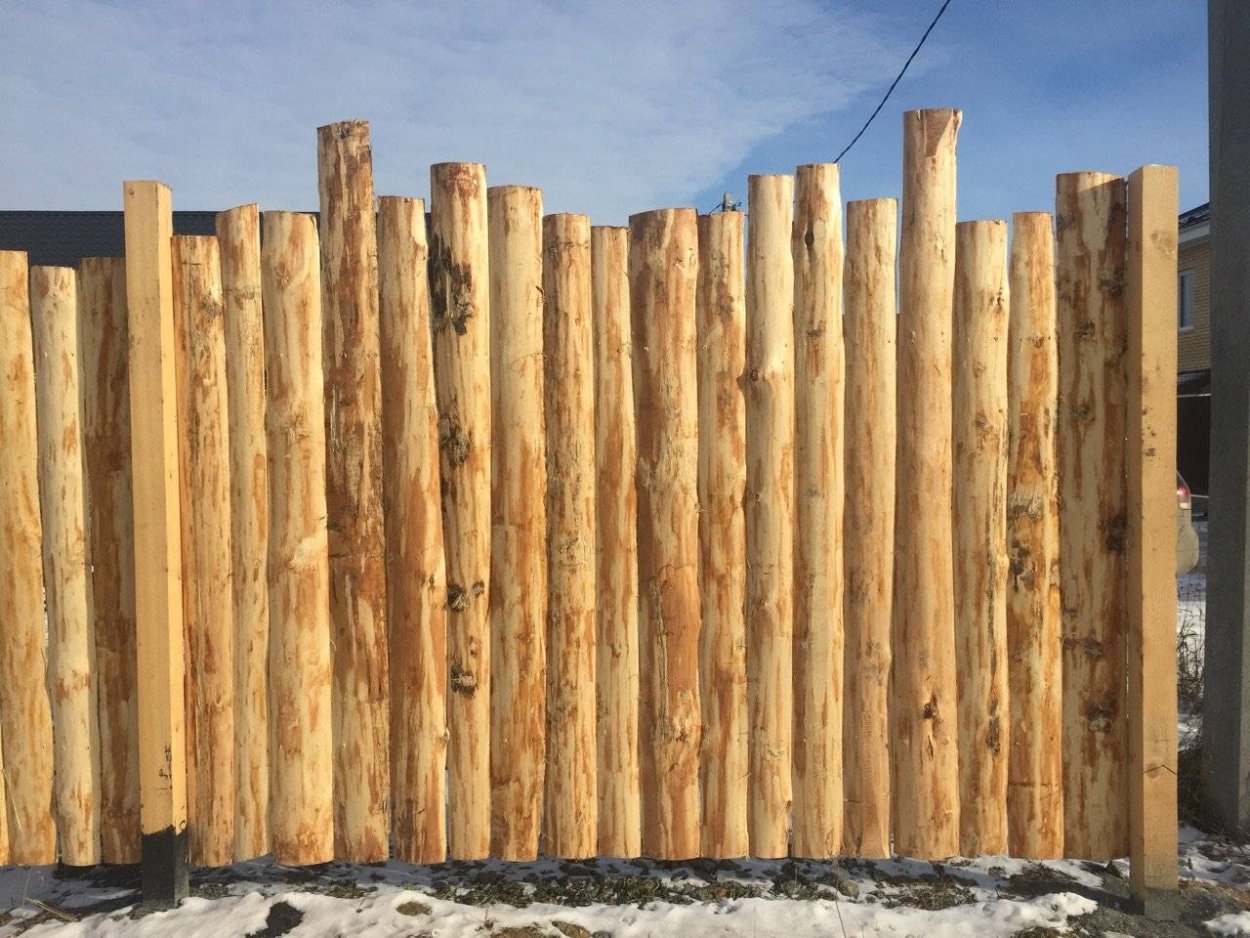 Забор из горбыля