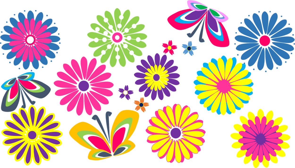 Радужный цветок