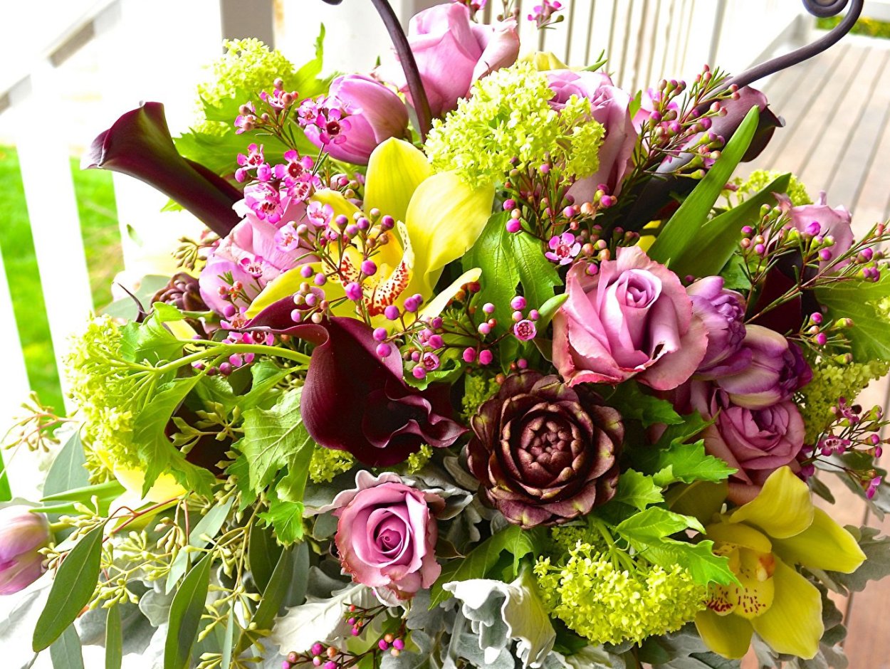 Стильные дорогие букеты