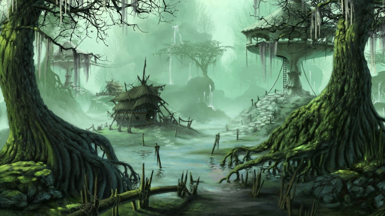 Болото туман