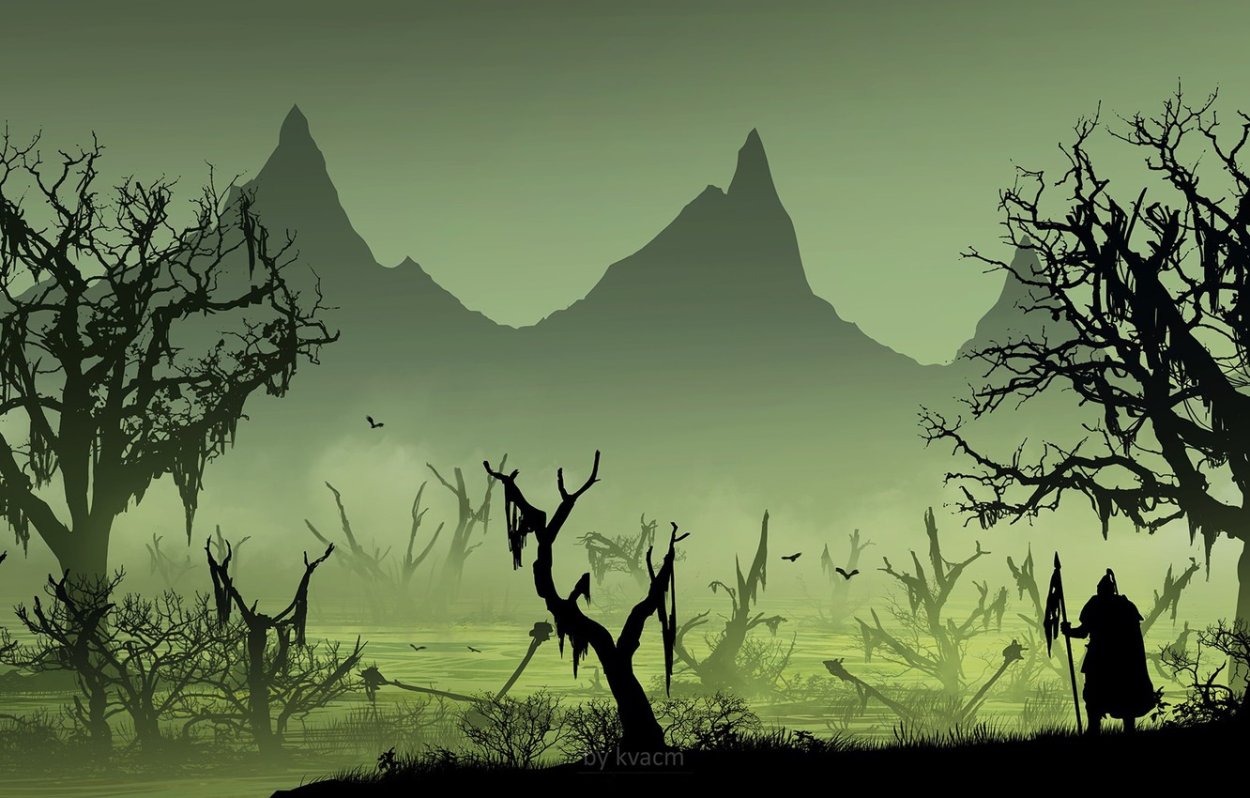 Поселение на болоте фэнтези