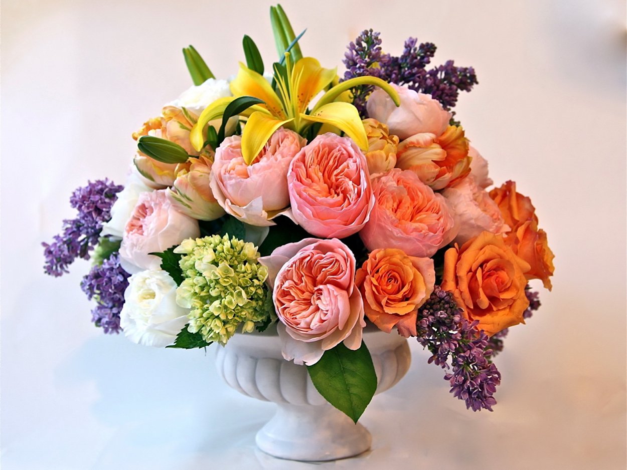 Букет садовых роз