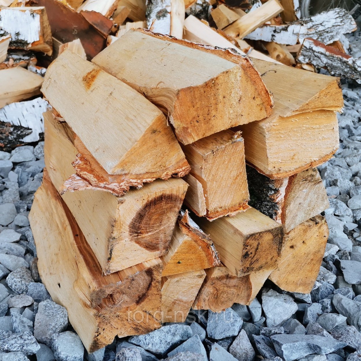 Дрова колотые береза