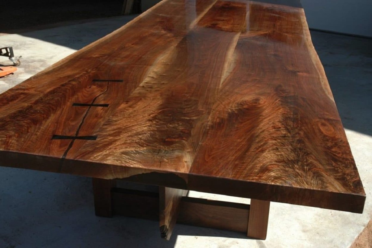 Стол из двух слэбов