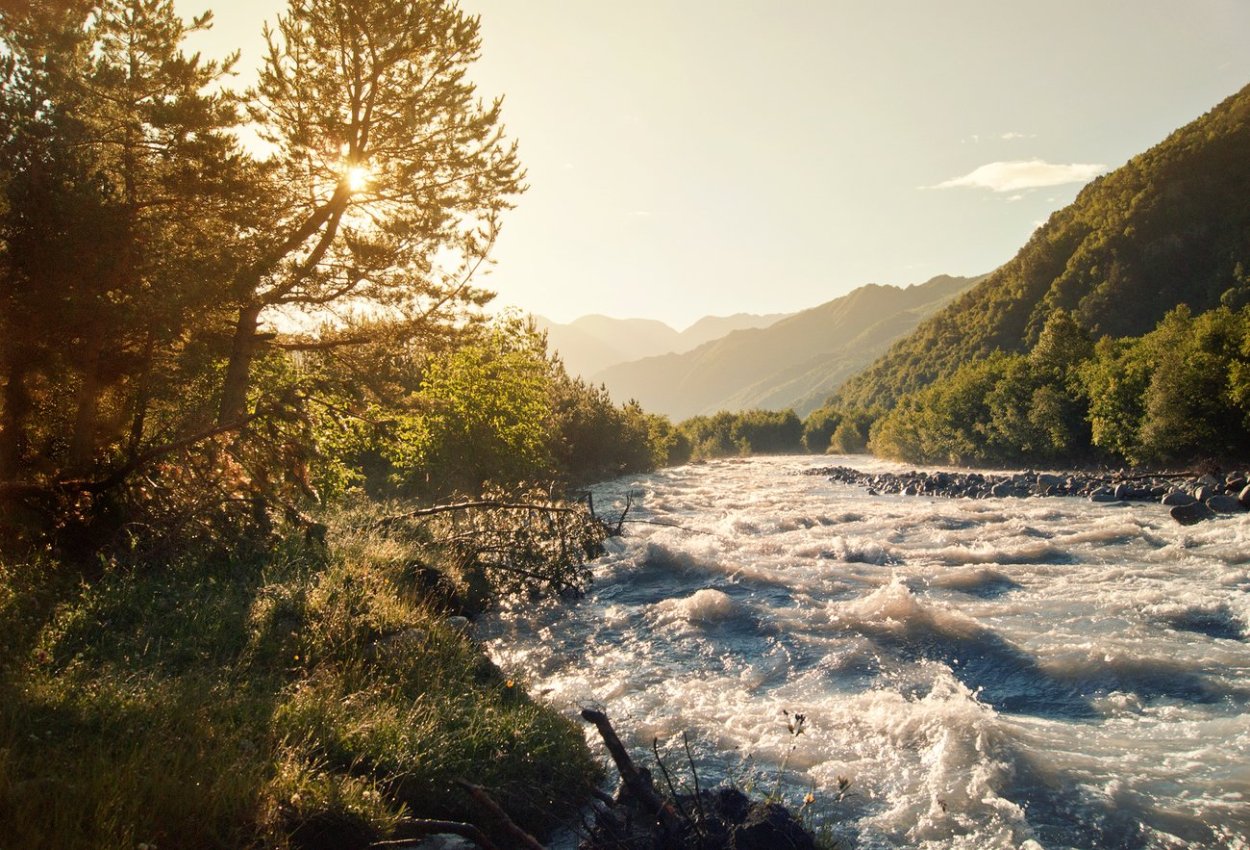Река Терек Северная Осетия