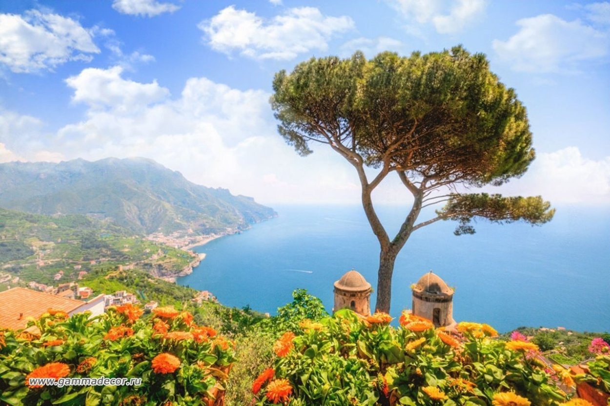 Равелло горы Италии море