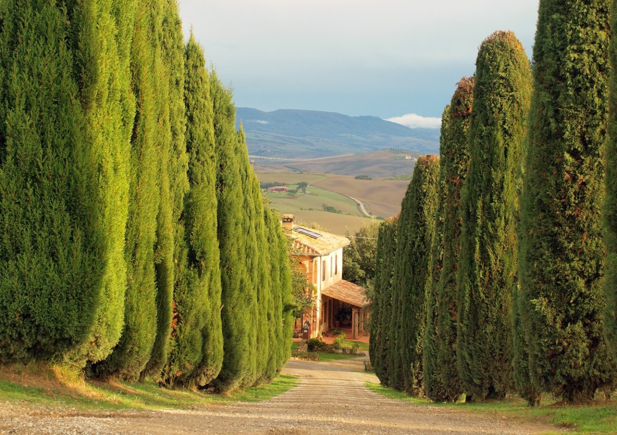 Тоскана озера Италия летом