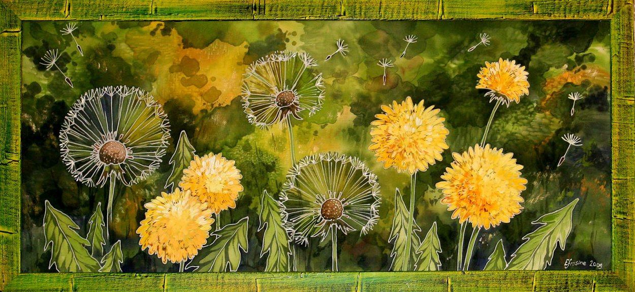 Цветок похожий на одуванчик фиолетовый