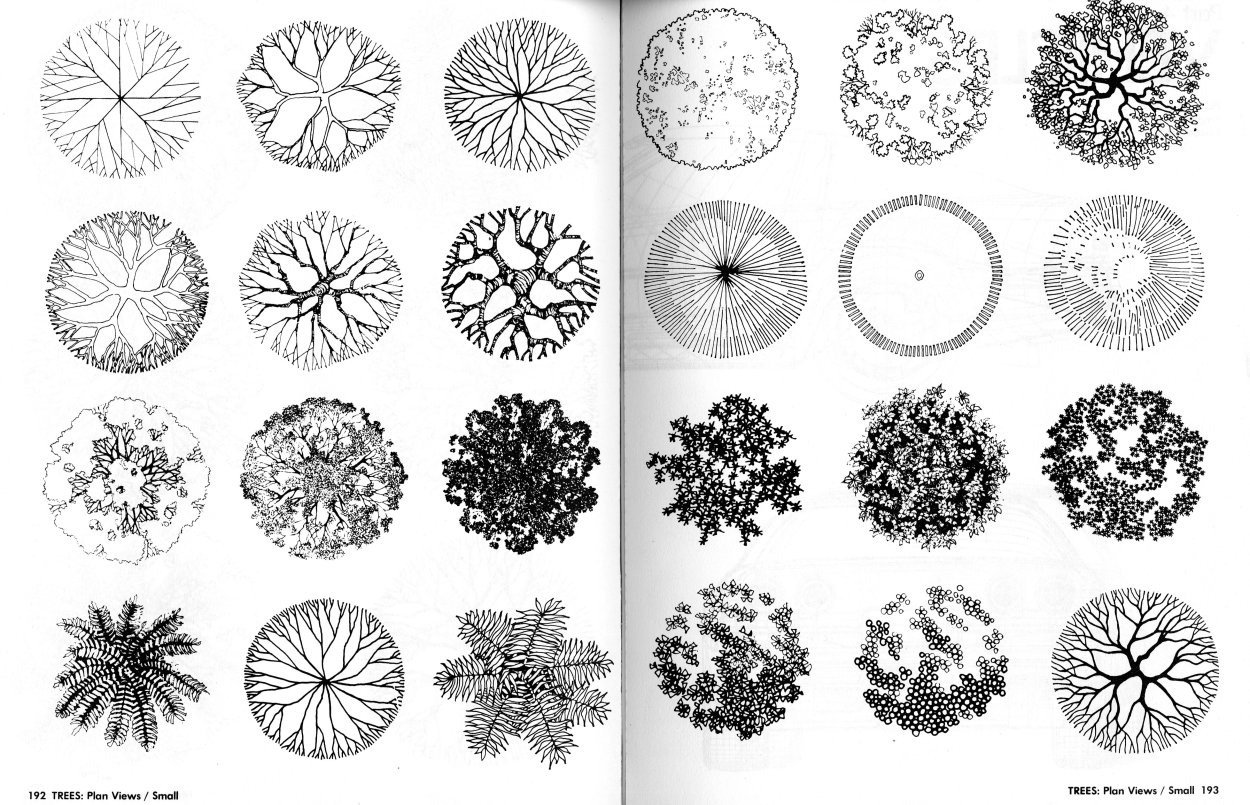 Стаффаж антураж деревья сверху