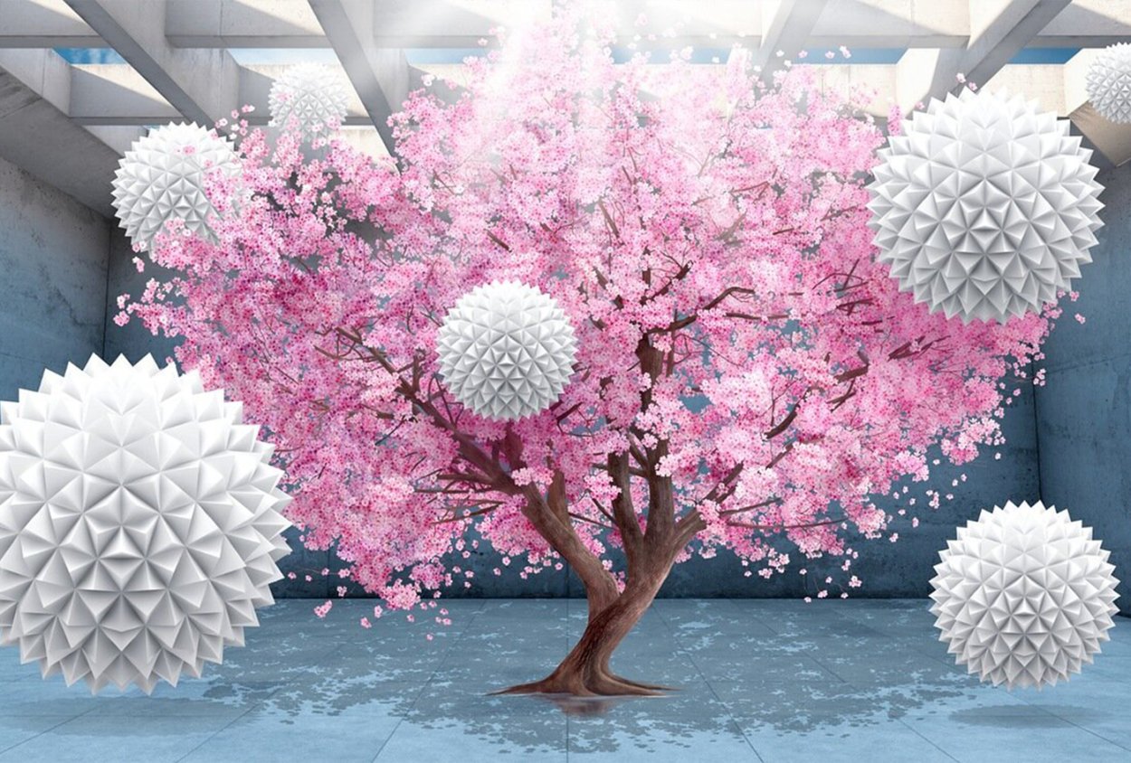 Шары розовое дерево