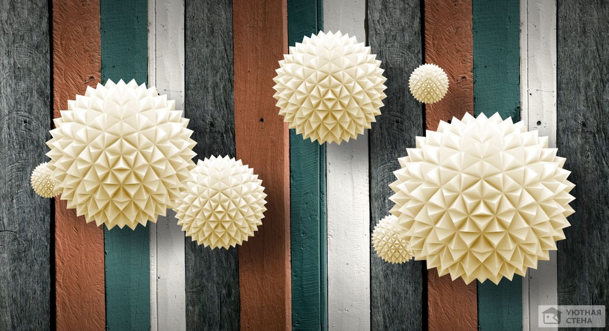 Фотообои колючие сферы