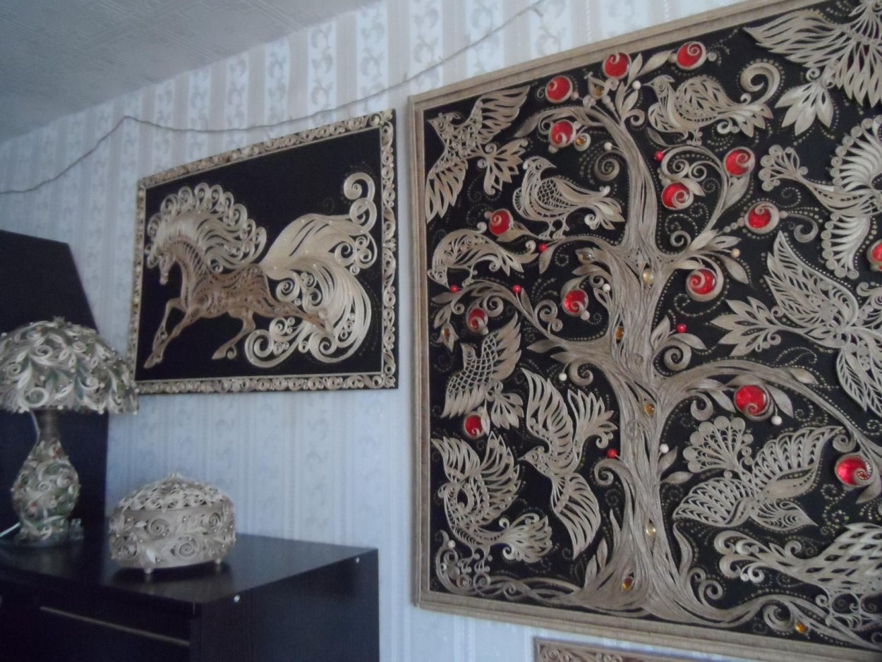 Джутовая филигрань Пушина