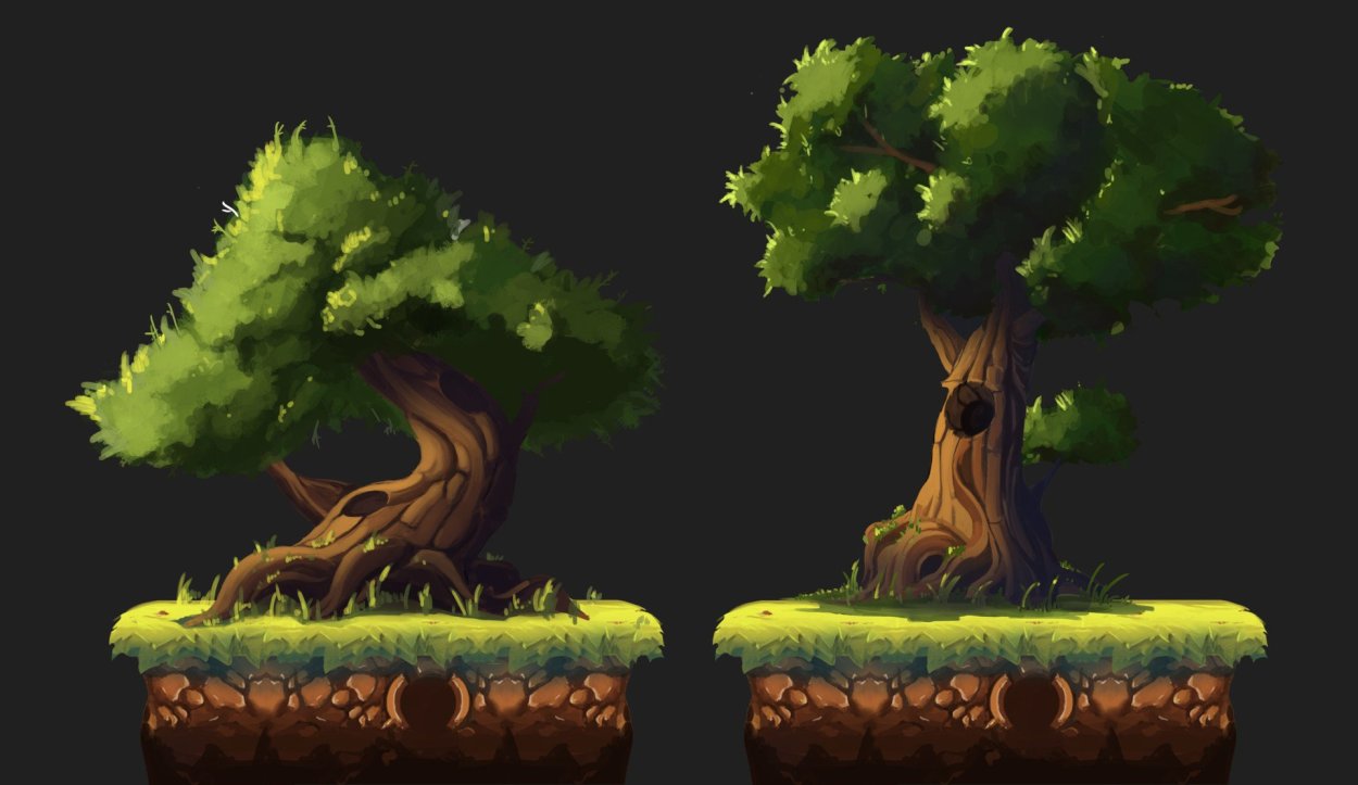 Пропсы 2д деревья