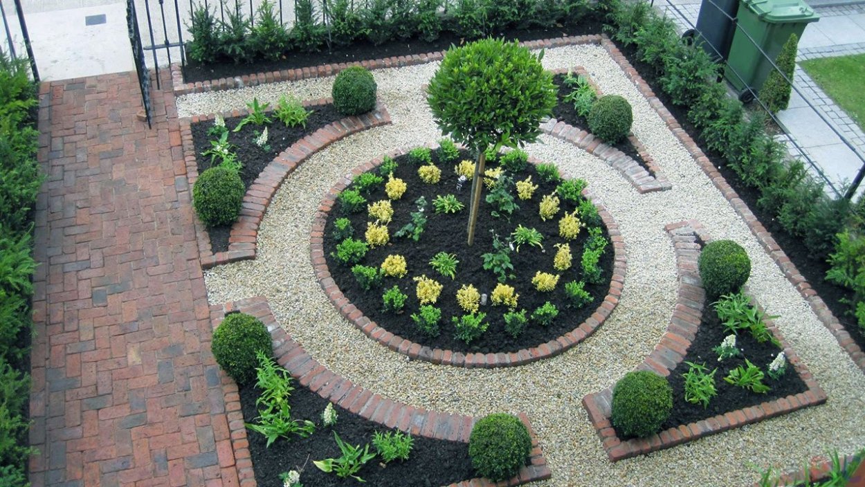 Квадратная клумба