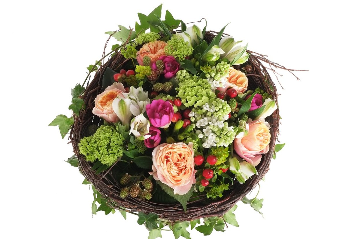 Красивые круглые букеты