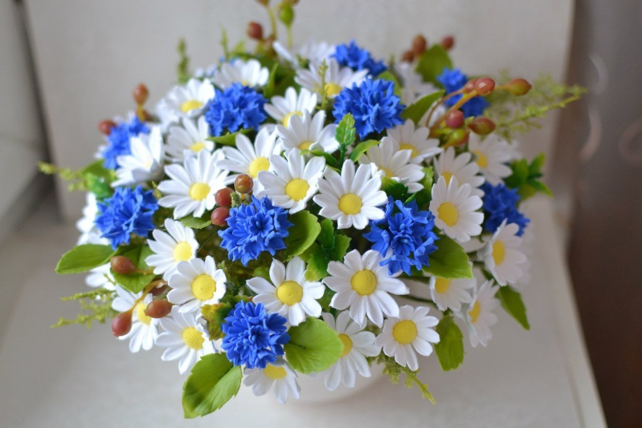 Васильки букет