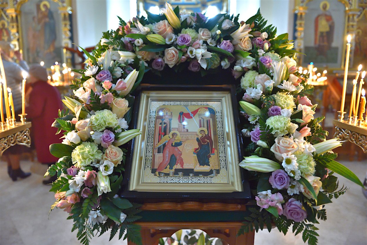 Храмовая флористика Благовещение