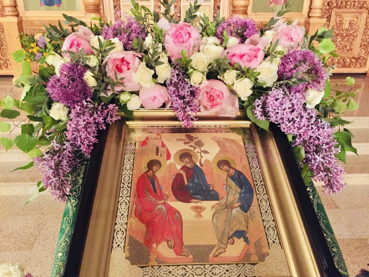 Храмовая флористика Троица