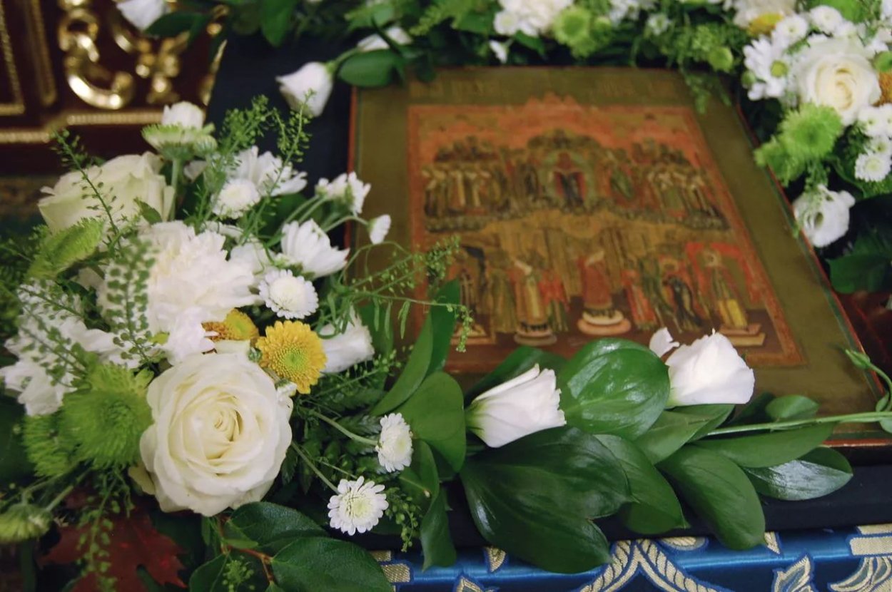 Пасхальная флористика в храме