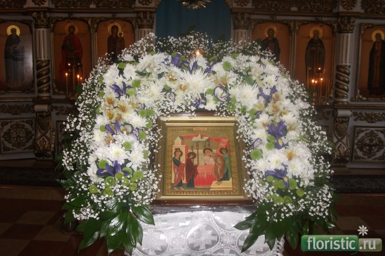 Храмовая флористика крещение Господне