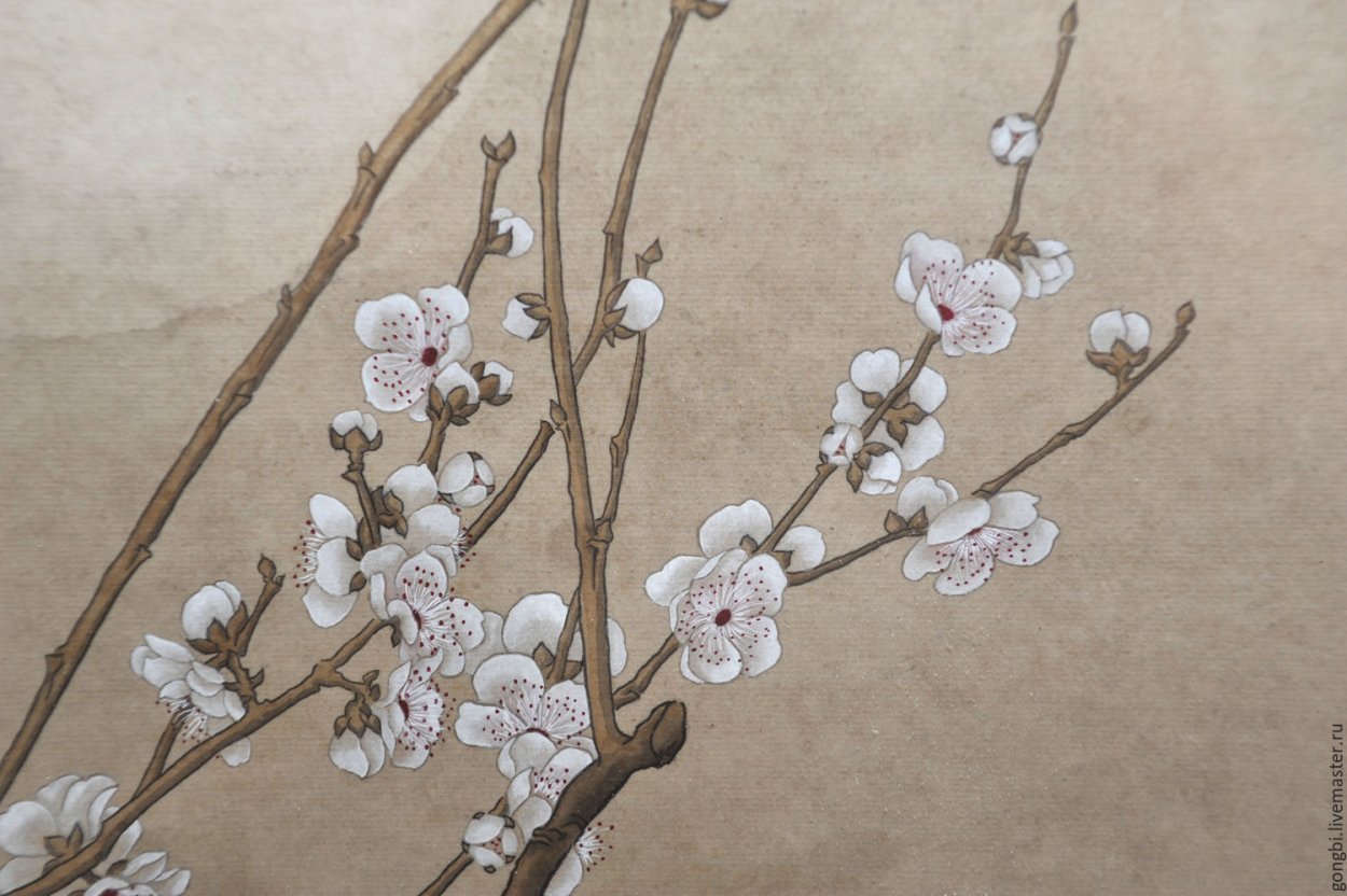 Сакура стиле гунби Китай