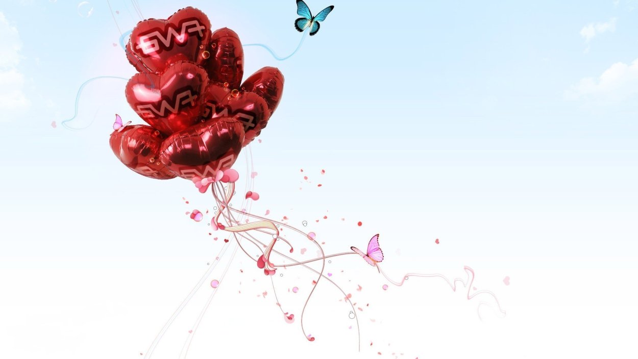 Воздушные шары фон