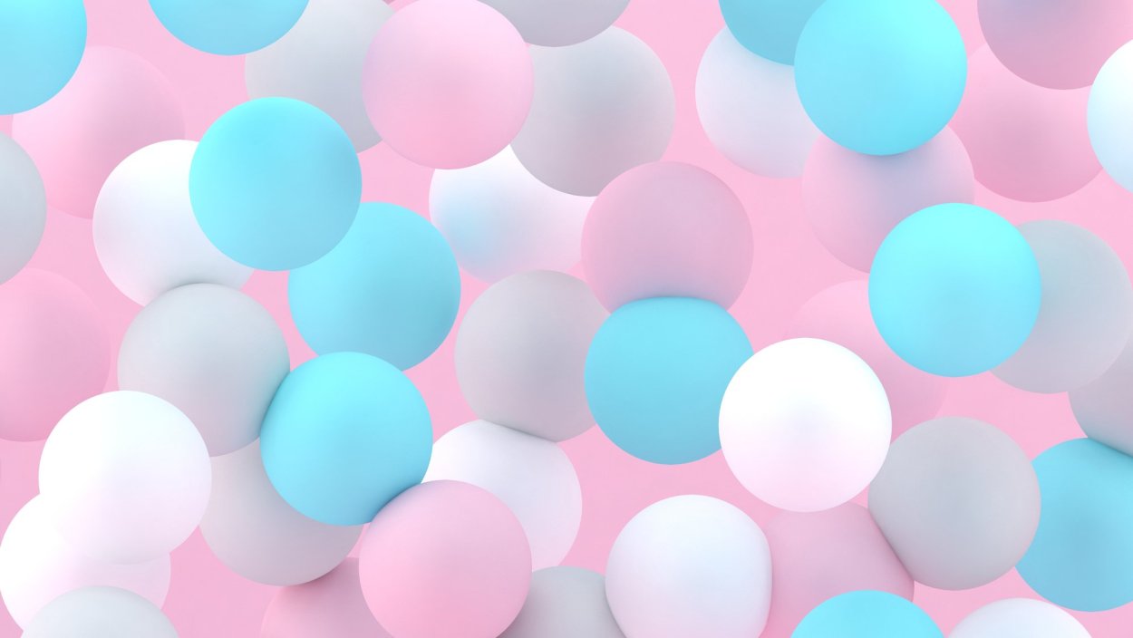 Воздушные шарики сердечки