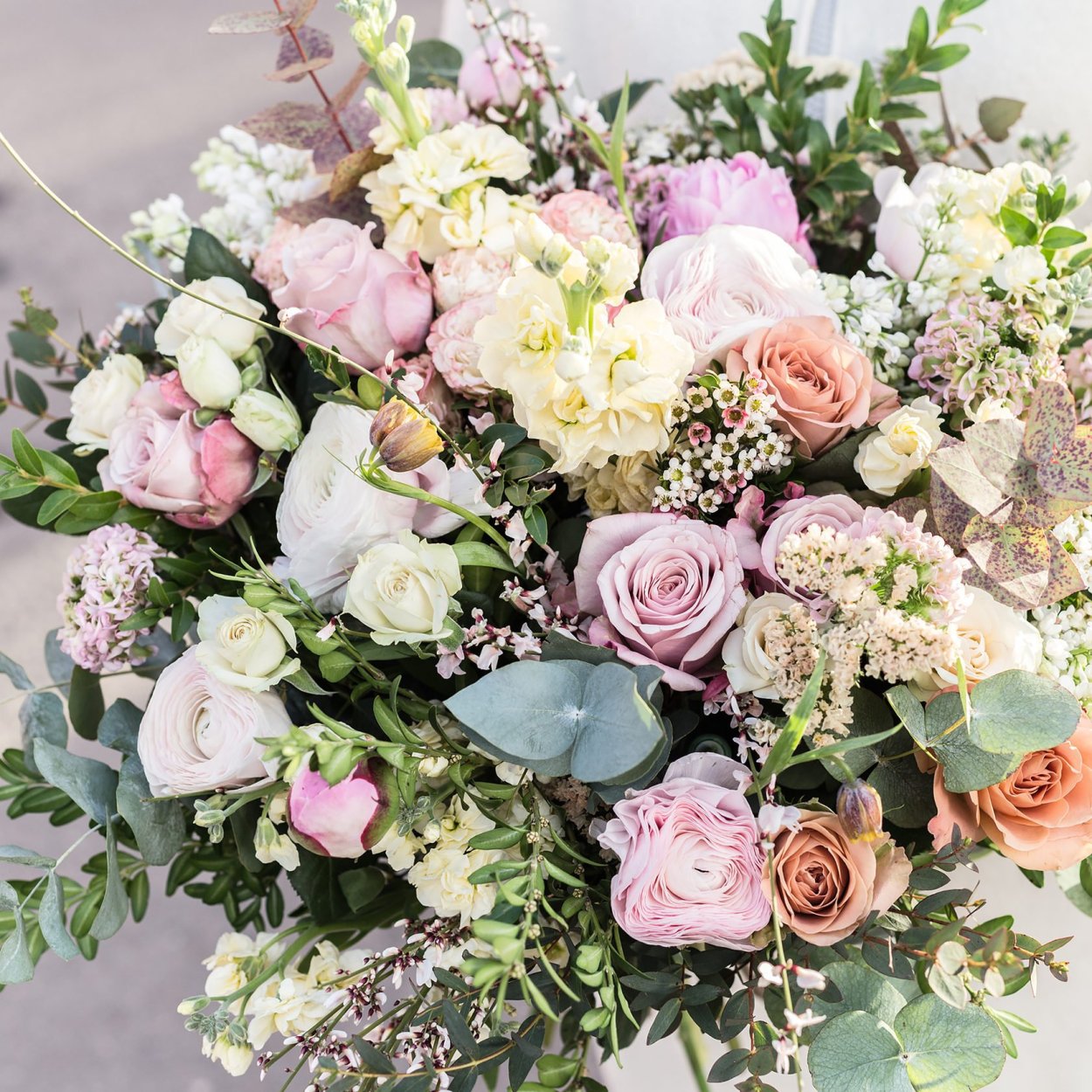 Пионы и розы