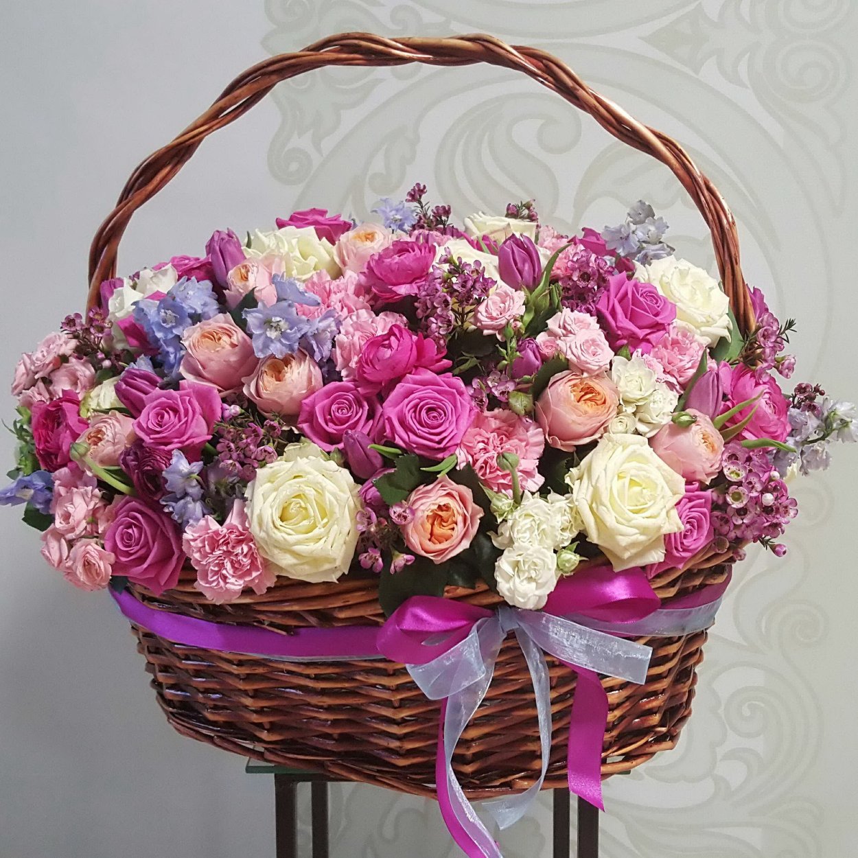 Красивые корзинки с цветами