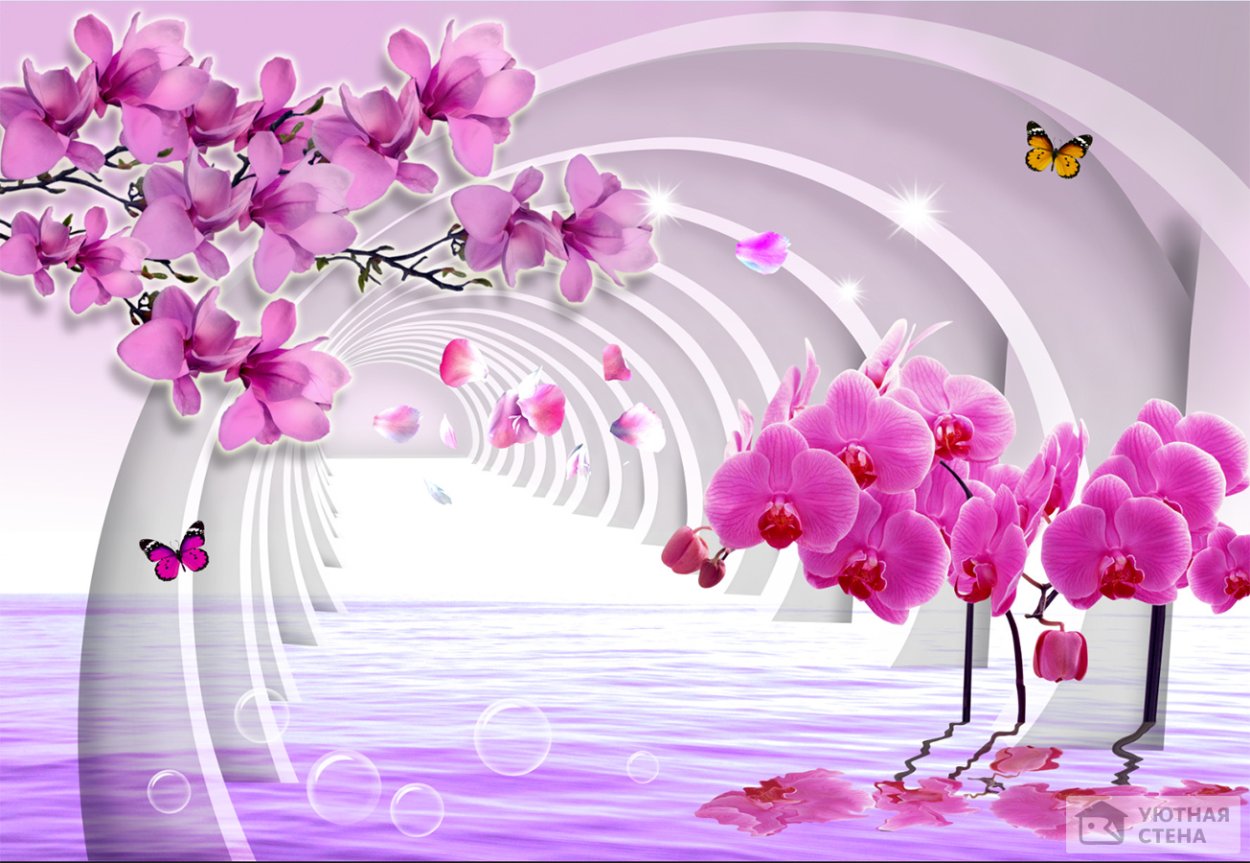 Фотообои орхидеи на стену