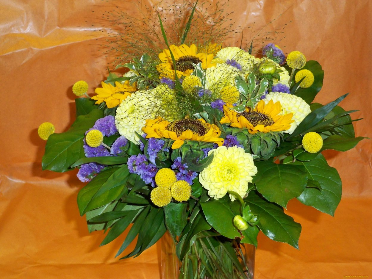 Составление букетов из садовых цветов