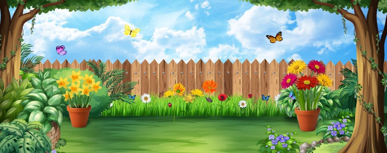 Сказочная Поляна с цветами