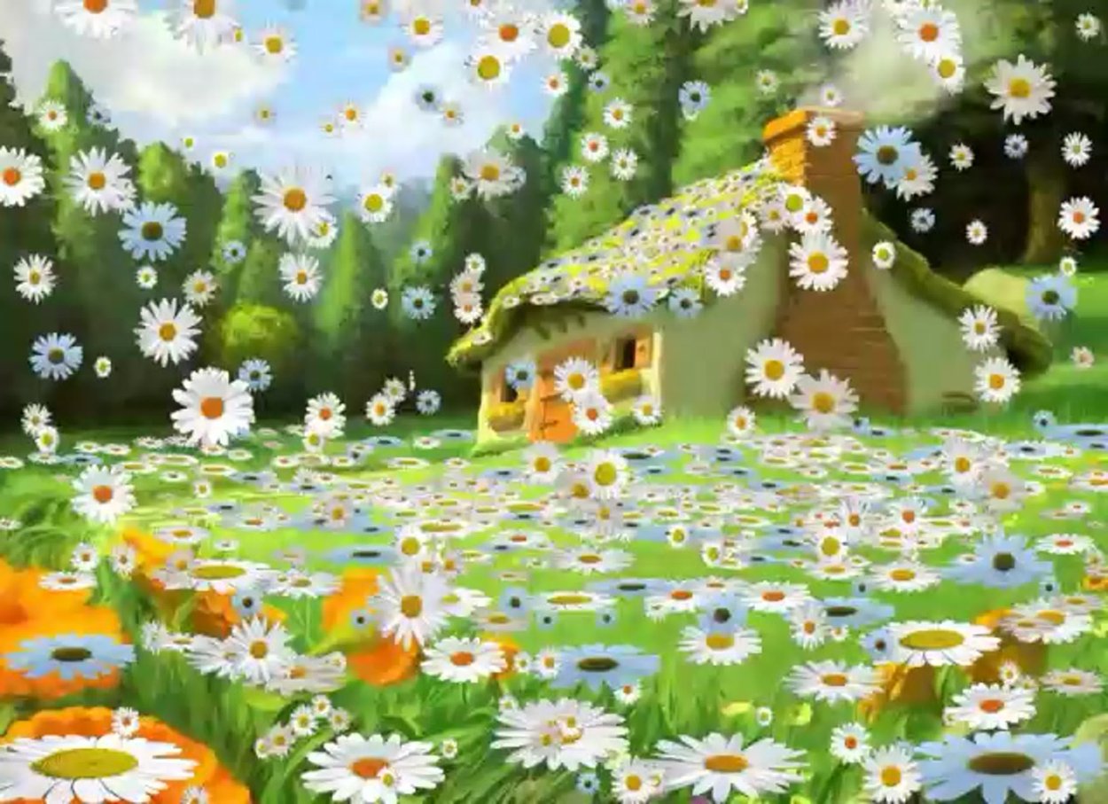 Поляна цветов для детей