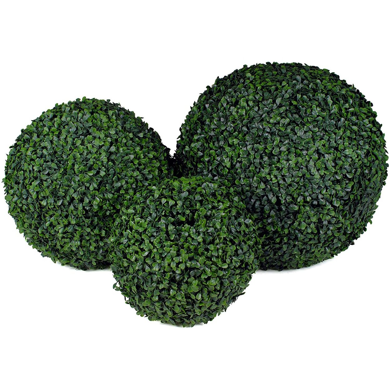 Декор шар из искусственной зелени