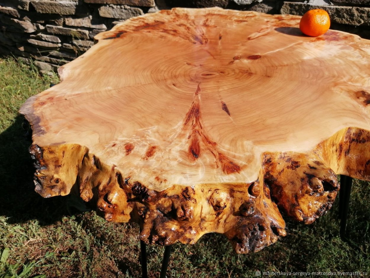 Стол река каповый карагач