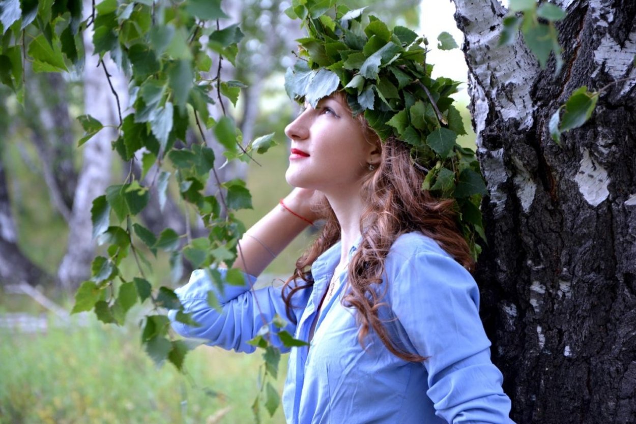 Фотосессия в березах