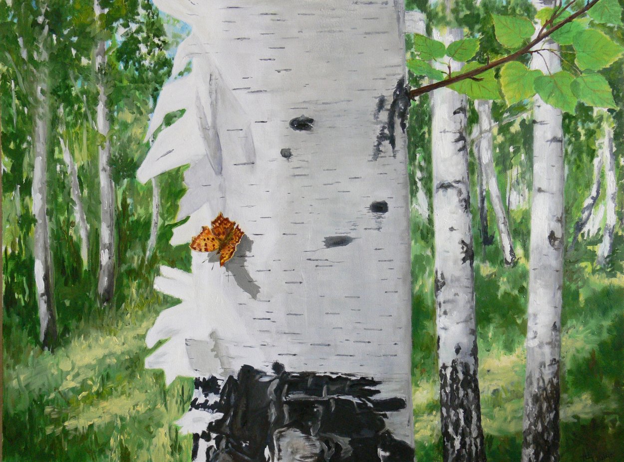 Васильев картины с березовой рощей