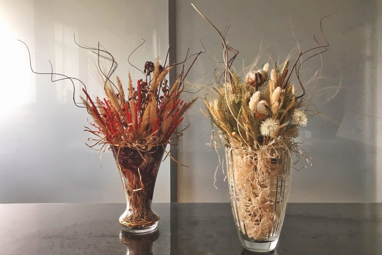 Композиции из сухоцветов