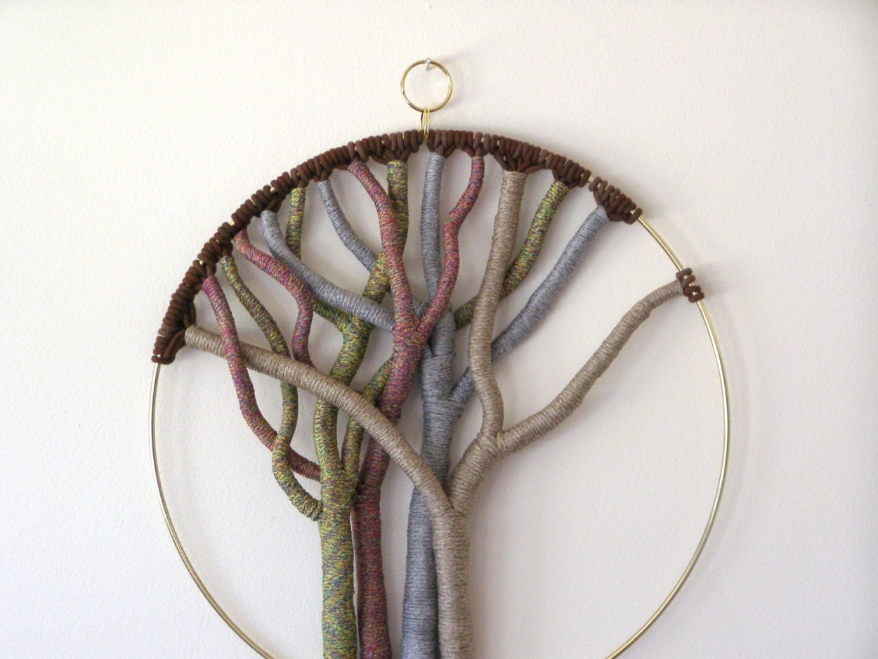 Дерево жизни из ниток