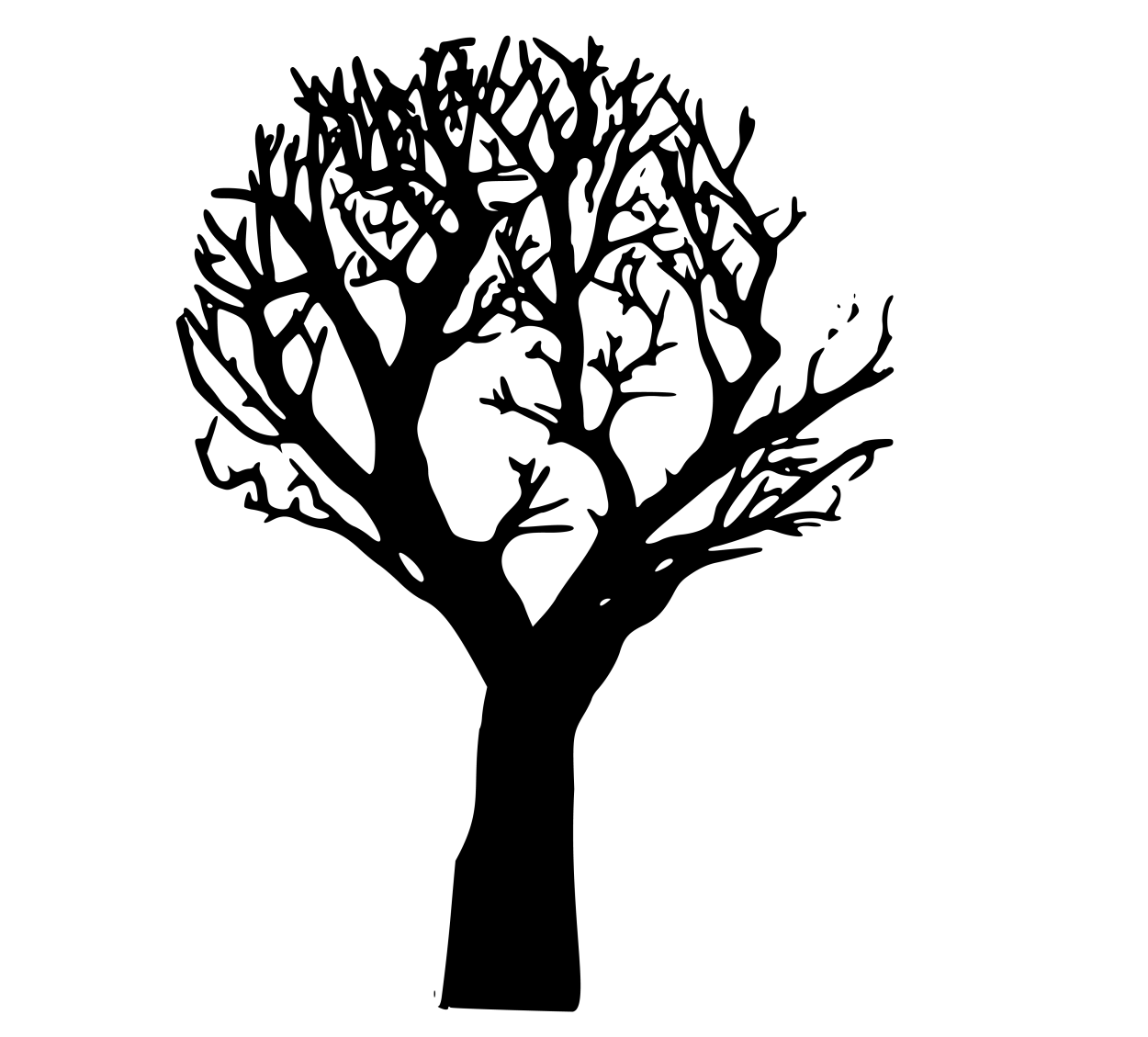 Трафарет "дерево"