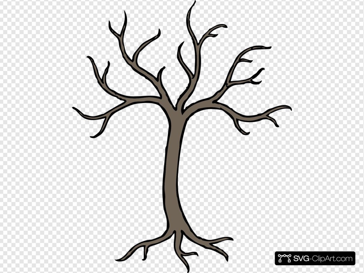 Ствол дерева с ветками