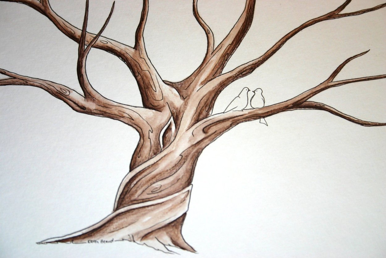 Ствол дерева шаблон