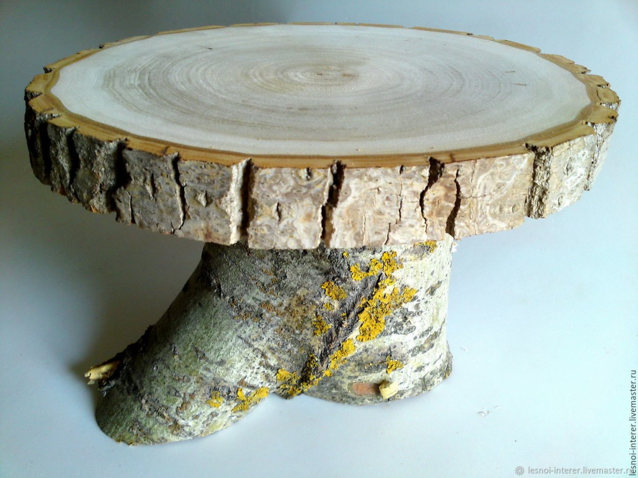 Подставка из среза дерева