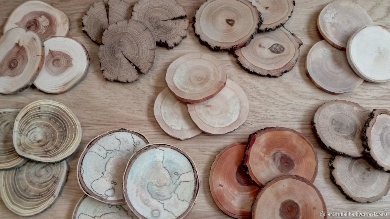 Деревянный срез для декора