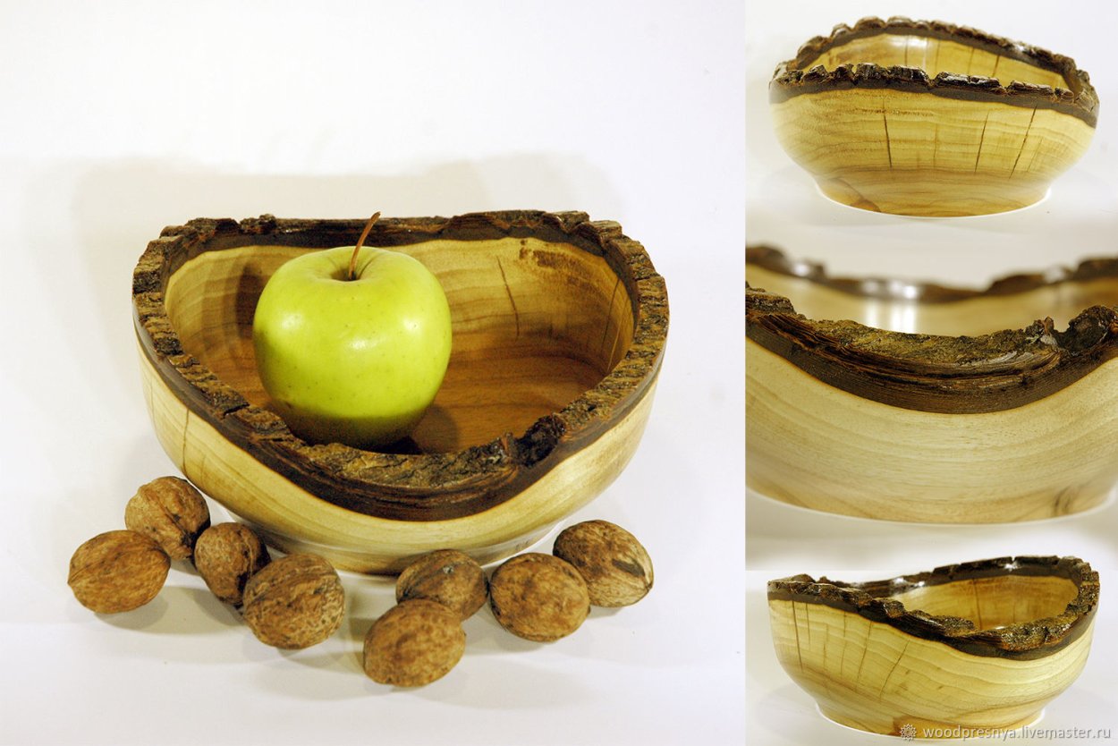 Деревянные вазочки