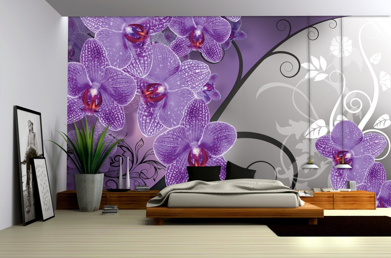 Обои с орхидеями для стен