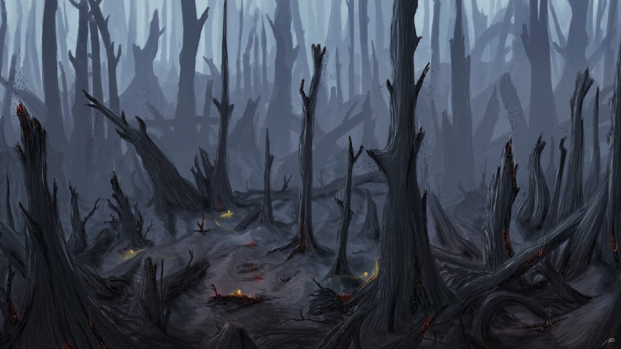 Мертвый лес арт
