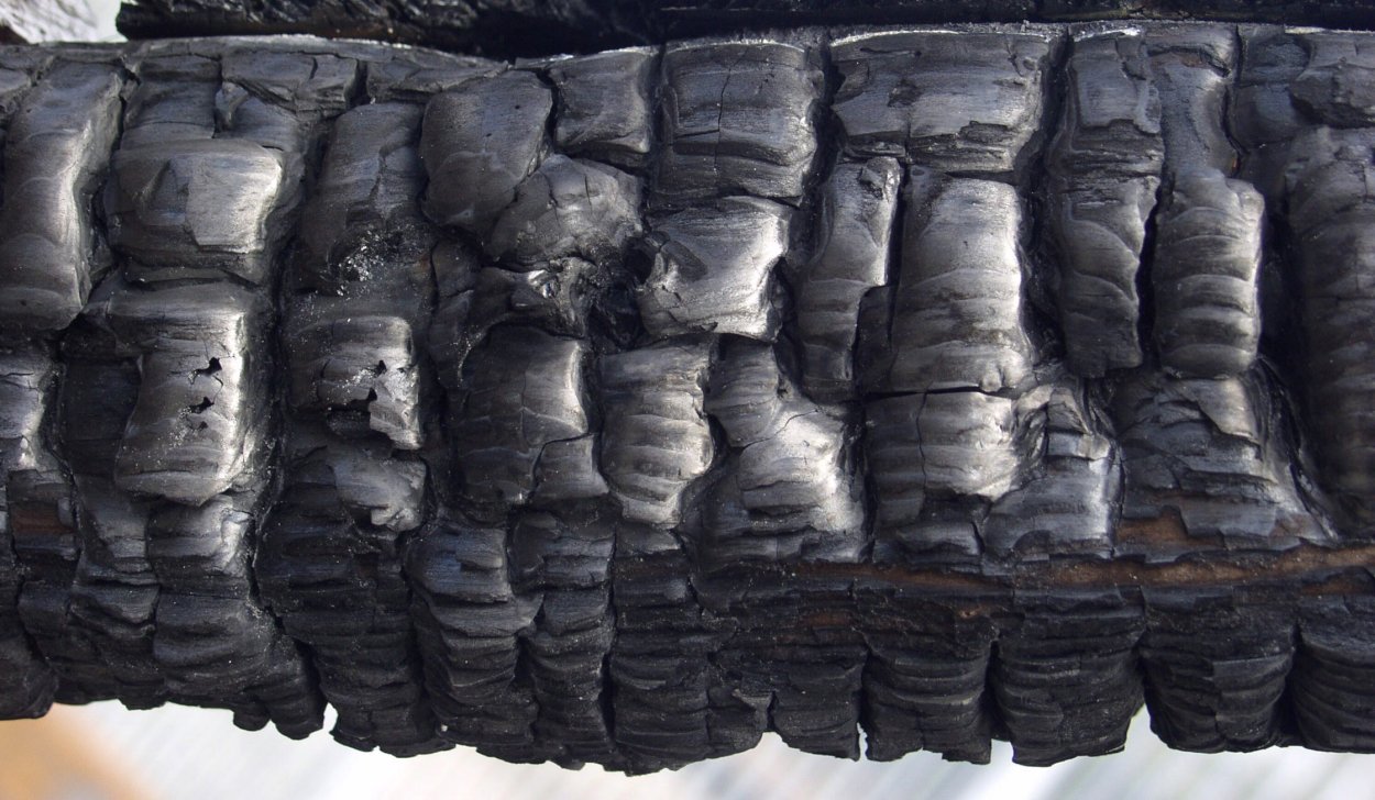 Обугленная древесина