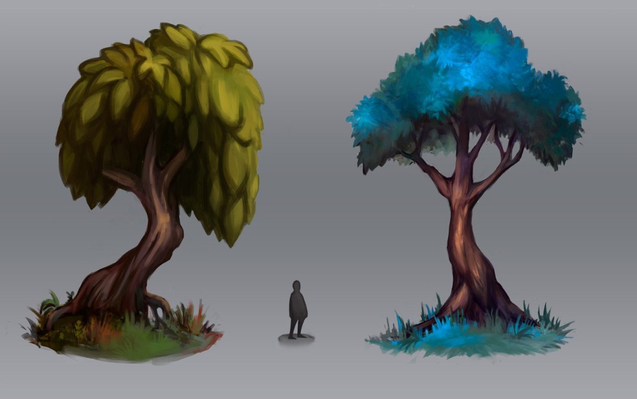 Референсы деревьев